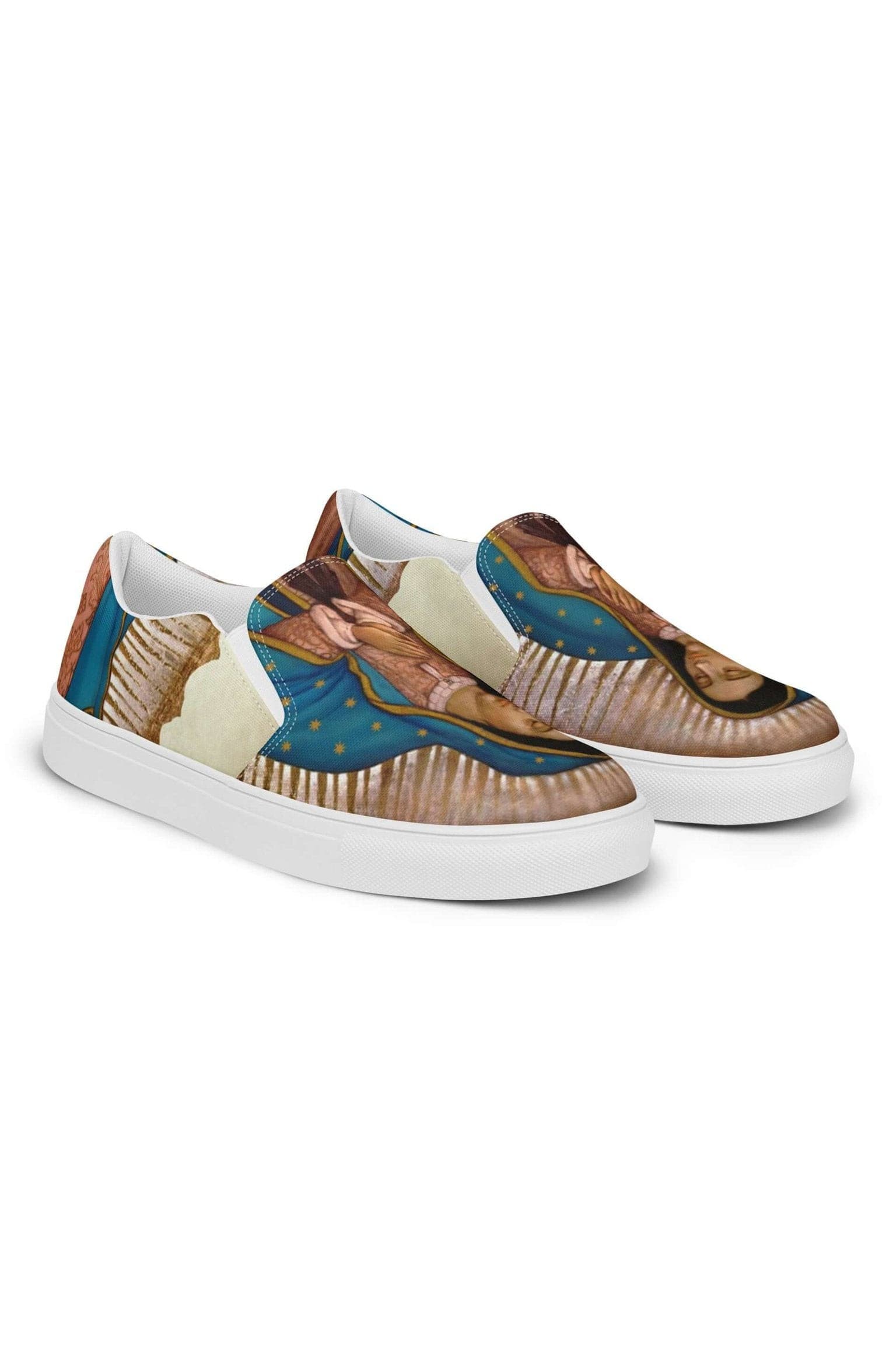 The Lady of Guadalupe Comfy Men Slip-On Shoes