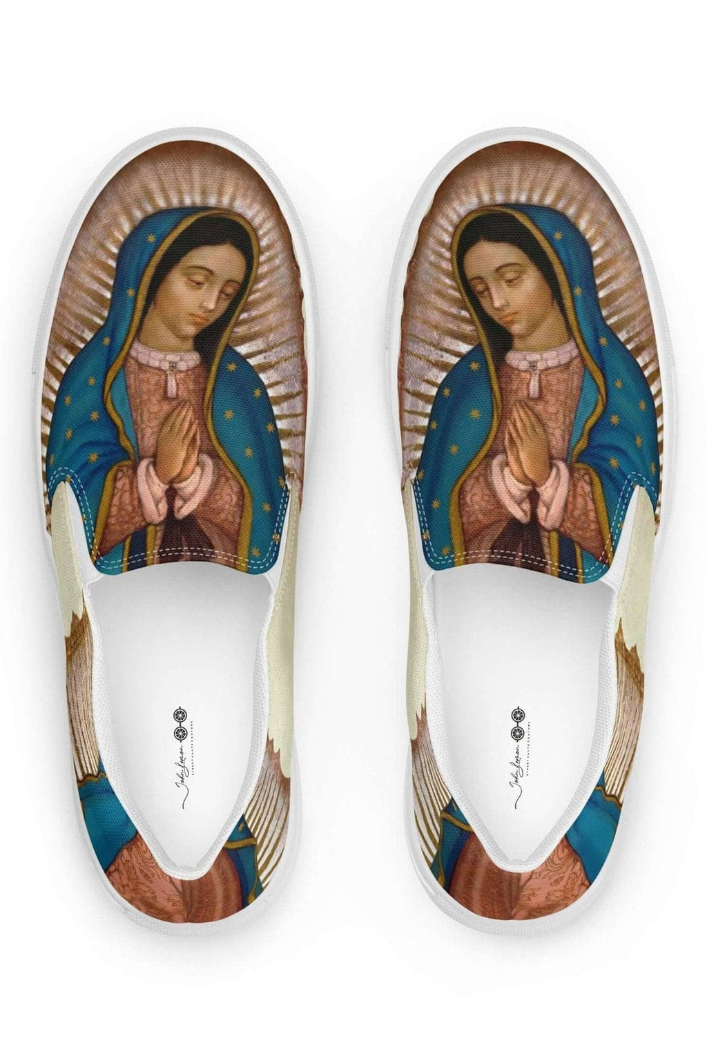 The Lady of Guadalupe Comfy Women Slip-On Shoes