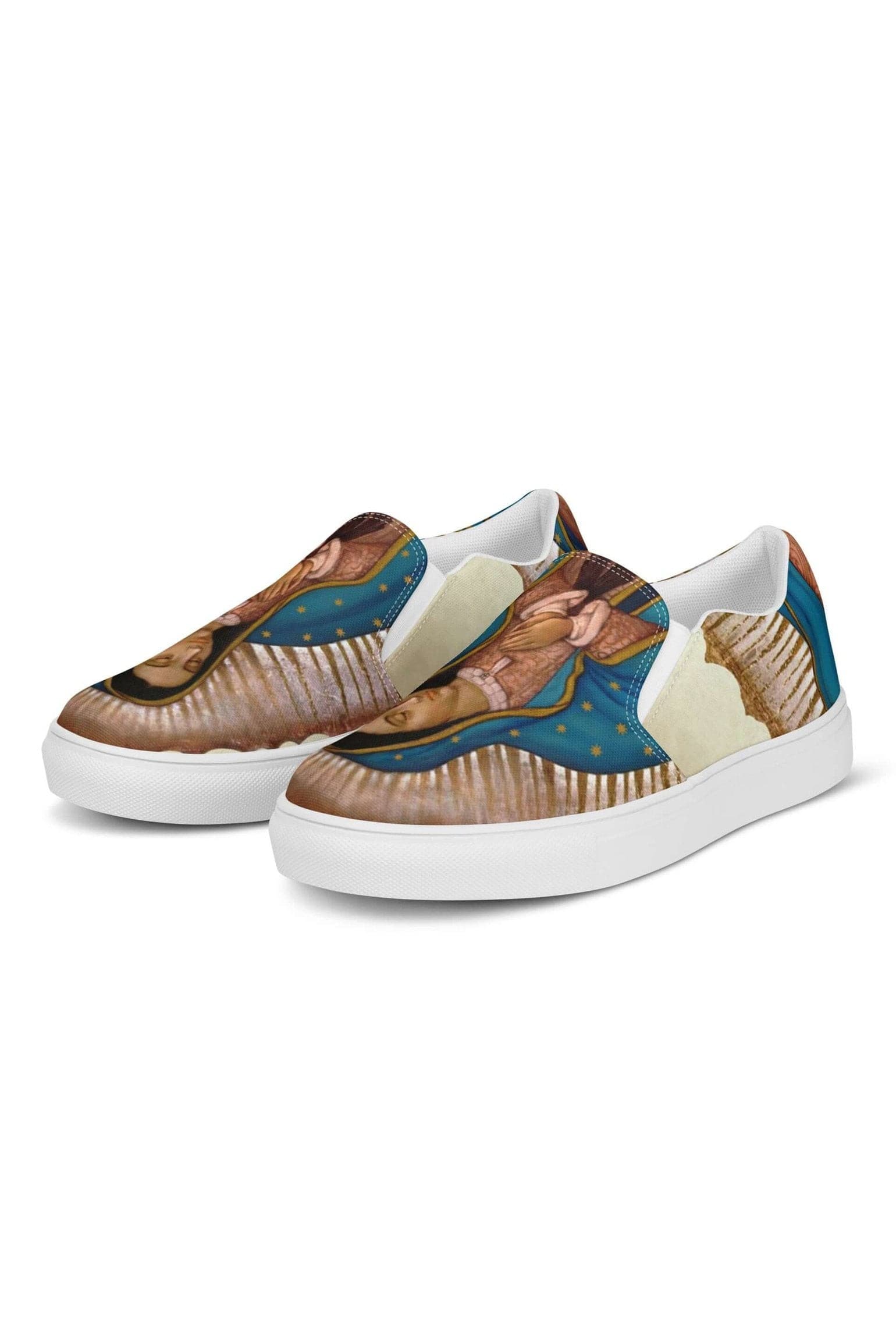The Lady of Guadalupe Comfy Women Slip-On Shoes