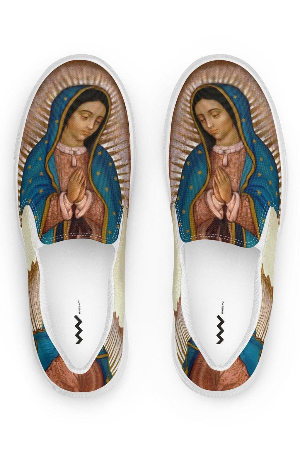 The Lady of Guadalupe Comfy Men Slip-On Shoes