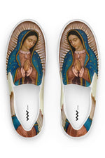 Load image into Gallery viewer, The Lady of Guadalupe Comfy Men Slip-On Shoes
